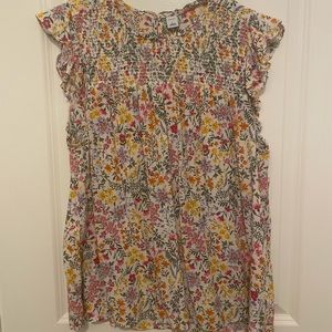Old Navy Floral Sleeveless Top